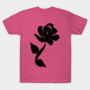 Black flower T-Shirt